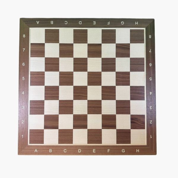Tablero de ajedrez madera nogal coordenadas