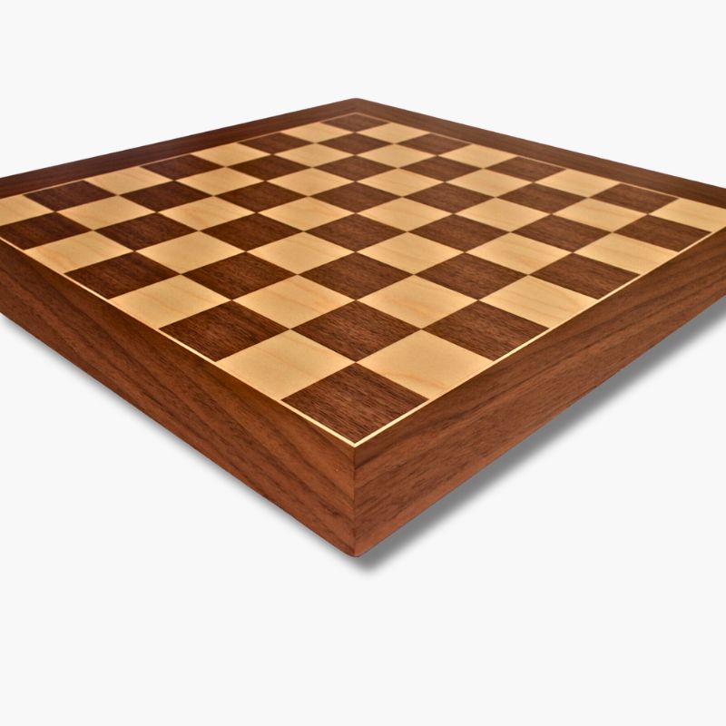 Tablero de ajedrez de madera nogal • Peón Negro