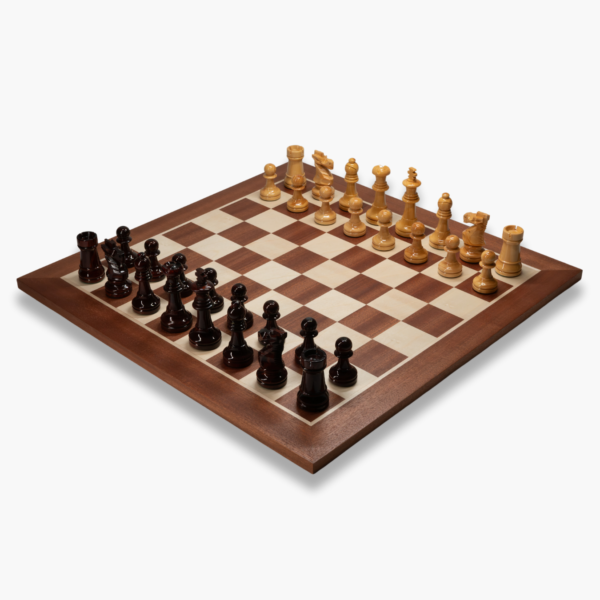 Juego de ajedrez caoba brillo