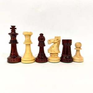 Piezas de ajedrez caoba brillo