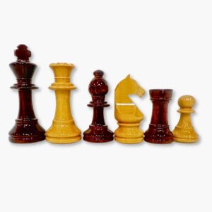 Piezas de ajedrez europa caoba brillo